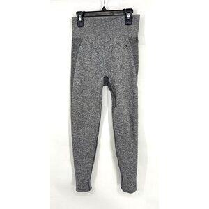 Gymshark Womens Gray High-Waist Seamless Leggings Large Logo Size Medium